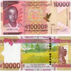 Гвинея 10000 франков 2020  год UNC