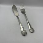 Большие нож и вилка для сервировки рыбы. Италия. 3744