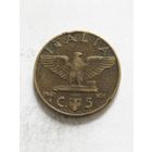 Италия 5 сентизим 1941