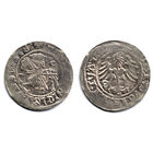 Полугрош 1518, Жигимонт Старый, Вильно. Ав - всадник c ножнами