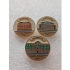 Ленинград. Памятник архитектуры. Биржа, университет, дворец Строганова. Цена указывается за один значок.#-IV-08