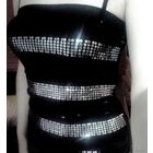 Топ-бандо нарядный в пайетки, р.42-44