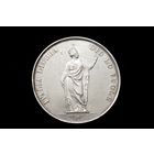 5 лир 1848 г. Временное правительство Ломбардии (Италия). Пореже!