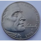 США 5 центов 2005 (P) года (200 лет экспедиции Льюиса и Кларка - Бизон)