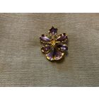 Брошь Кулон Орхидея эмаль винтаж клеймо