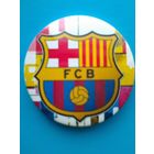Значок - "Логотип Футбольный Клуб "Барселона" - Диаметр Значка - 3.5 см.