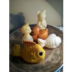Игрушки детские СССР, пластмасса, 5 шт. одним лотом