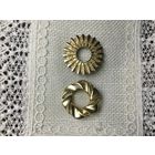 Брошь Зажим Золотое Солнышко Германия винтаж
