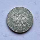 Монета СЕРЕБРО Польша 5 злотых 1934 год Ядвига ОТЛИЧНЫЕ