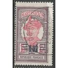 Мартиника. Островитянка. Надпечатка нового номинала. 1922г. Mi#82.