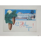 Зеленов с новым годом 1965  10х15 открытка БССР