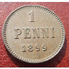 Финляндия в составе РИ. 1 пенни 1899