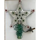 Верхушка электрическая елочная Звезда сибэлектросвет