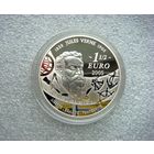 1,5 Евро 2005 года. Франция. Жюль Верн. "Из пушки на Луну". Серебро 900