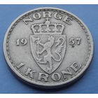 Норвегия. 1 крона 1957