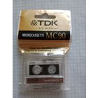 Аудио кассета микро МС 90 TDK новая в упаковке