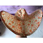 Шляпа для пляжа складная Винтаж редкая 50-60 гг