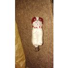 Елочная игрушка СССР Собака . Прищепка