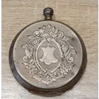 Серебренный корпус карманных часов Ancre Ligne Droite 16 Rubis.