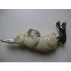 Игрушка новогодняя ЗАЯЦ С БАРАБАНОМ