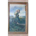 Картина - дети бегущие от грозы