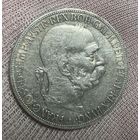 Монета 5 крон 1907 год Австро - Венгрия. Франц Иосиф I