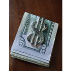 Зажим для купюр "Доллар" (Серебро 925)