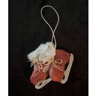 Ёлочная ватная игрушка коньки