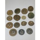 Пуговицы ВА. Союзники. Олово и др. С рубля, без м. ц. См. др. мои лоты.