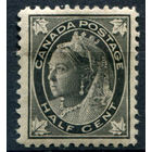 Британские колонии - Канада - 1897/98г. - королева Виктория, 1/2 с - 1 марка - MH [Mi 54]. #3-WB-94-A-2