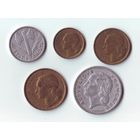 Монеты Франции, разные, 10 шт.