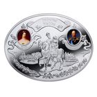 RARE Ниуэ 50 долларов 2013г. "Императорские конюшни. Николай I". Монета в капсуле; шикарном подарочном футляре; номерной сертификат + номер на гурте; коробка. СЕРЕБРО 250,00гр.(8 oz).