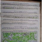 Карты 1:200 000 (в 1 см 2 км) различных частей Беларуси. 1989-1991. 5 шт. Цена за 1.