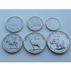 Эритрея. набор 6 монет 1, 2, 5, 10, 25, 50, 100 центов  1997 год