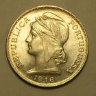 Португалия, 50 Сентавос 1936 Серебро, UNC