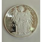 10000 лир 2000 Ватикан священный год - нечастая! Крупное серебро! Идеал!