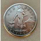 Филиппины.1 песо 1907г.S