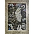 Кищенко А.М "Муза",1995г. ДВП, масло. Размер с рамой 41х56 см. без 31,5х45,5 см.