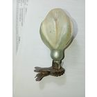 Игрушка на ёлку , Бутон Хлопок  , винтаж , стекло , СССР .