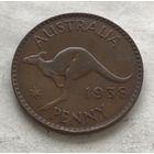 Австралия 1 пенни 1938 Георг VI - первый год чекана!