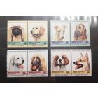 Бекия. Гренадины. Фауна. Собаки. 4 сцепки (635)