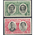 Южная Родезия 1947** Королевский визит, Георг VI, серия 2 марки