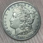 Монета 1 доллар 1904 год. США. Доллар Моргана. Монетный  двор: "O" - Новый Орлеан