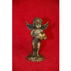 Миниатюра "ангелочек c сердцем", бронза