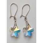 Серьги серебро с кристаллами. Проба 925. Клеймо. Вес 4,2 г