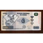 Конго (ДР) 500 франков 2020 г., P:100b, надпечатка см. в описании