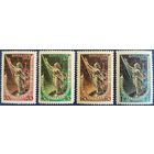 Второй советский искусственный спутник Земли. 4 шт. 1957 г.