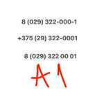 Красивый номер А1 322-0001