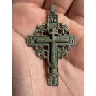 Крестик нательный старинный "Штурвал"