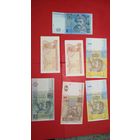 7 шт. Гривны. 1991- 2011 Купюры Украины. С рубля. (07).